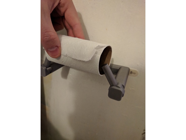 Minimalist Quick Change Toilet Paper Roll Holder