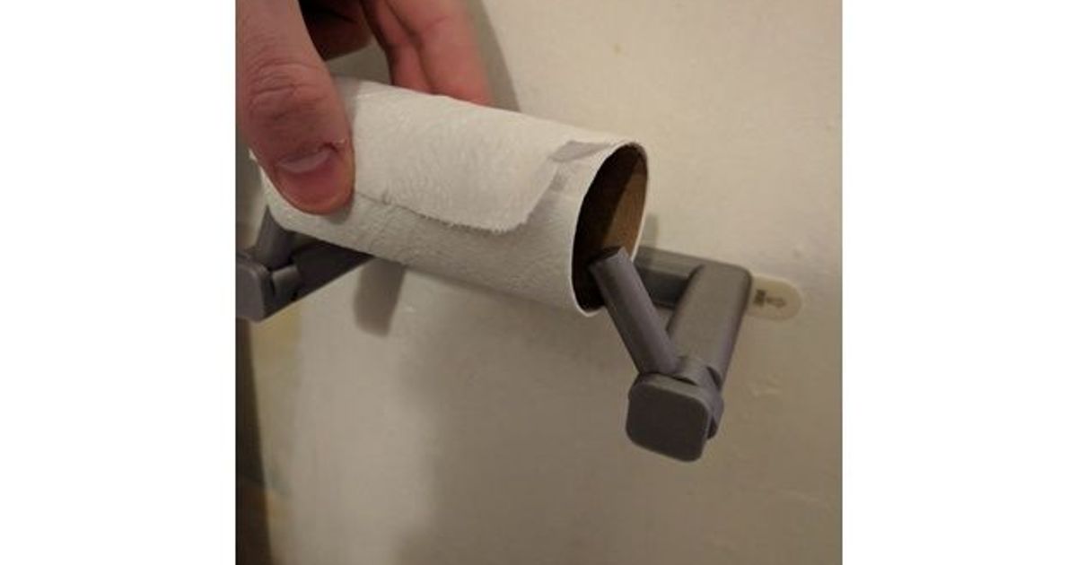Låse Kaptajn brie anmodning Minimalist Quick Change Toilet Paper Roll Holder by Chriswak | Download  free STL model | Printables.com