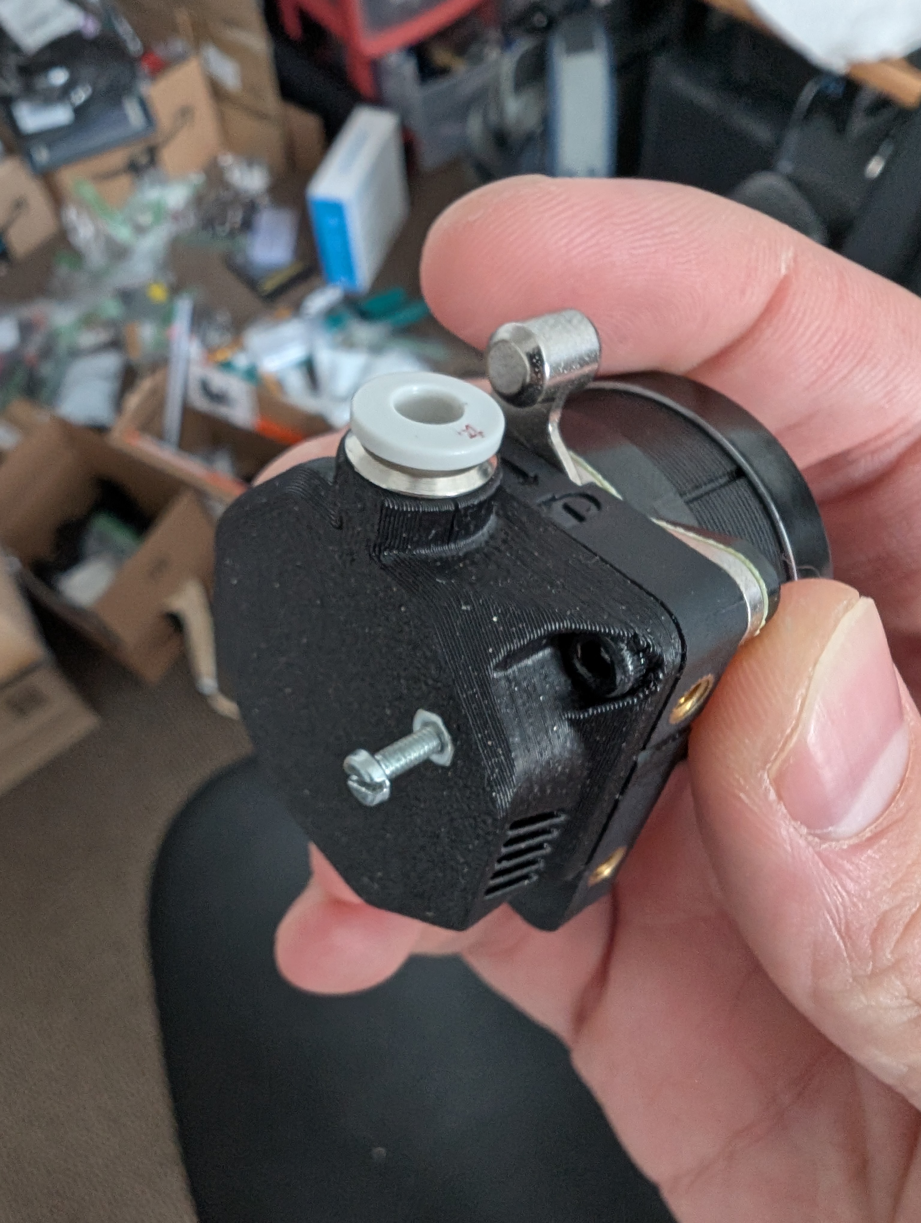 Extruder Filament Runout Sensor (Ender 3V3/Plus, K1 Series) 3D model thumbnail
