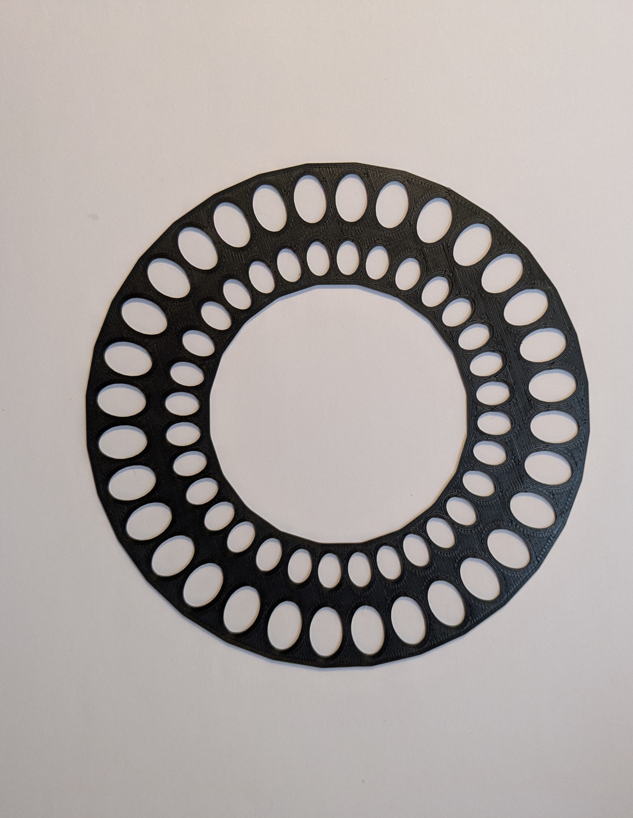 31 Days Circular Monthly Calendar Stencil