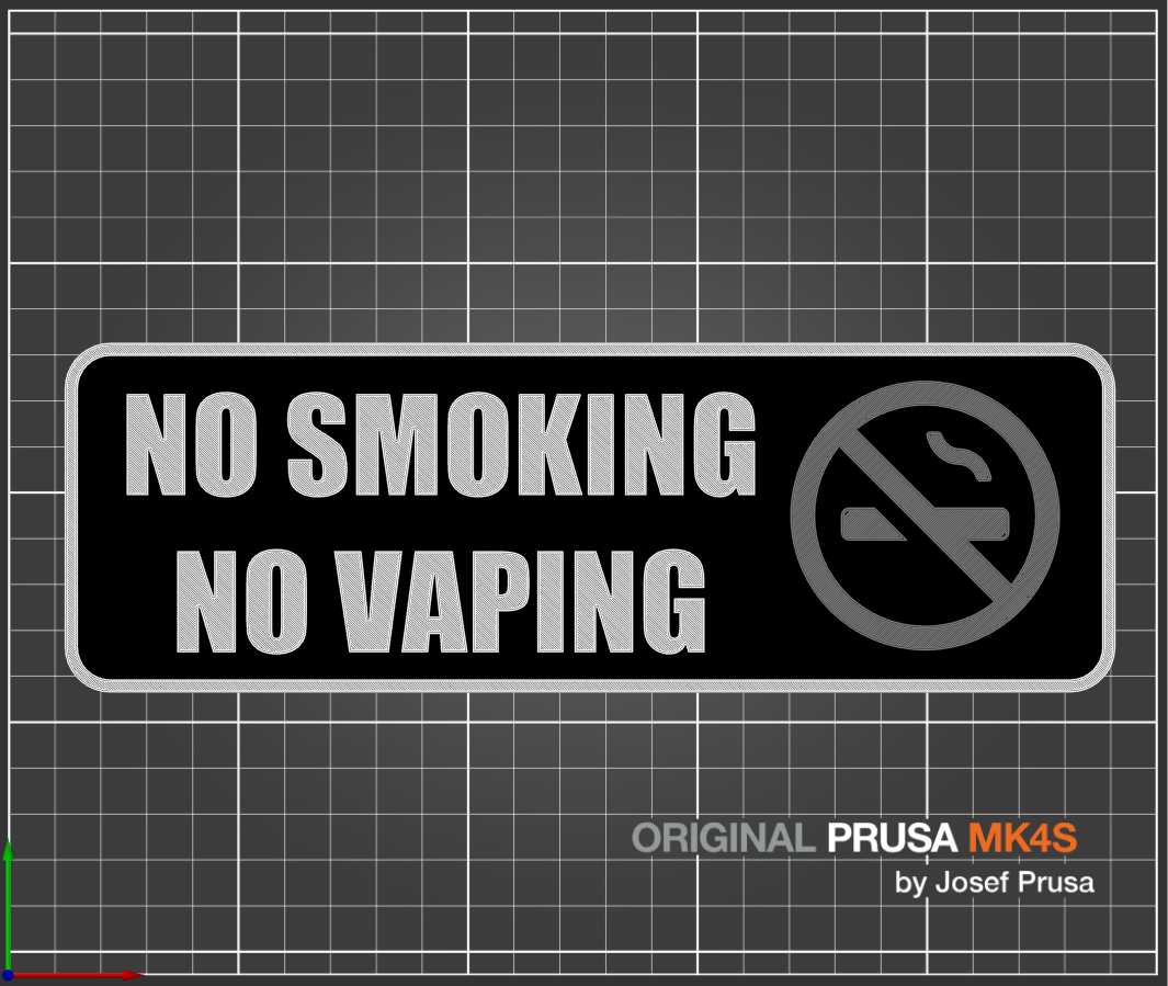 No Smoking / No Vaping Sign
