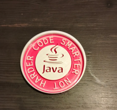 Miniatura 3 do modelo 3D Coffe Coaster with Java Logo
