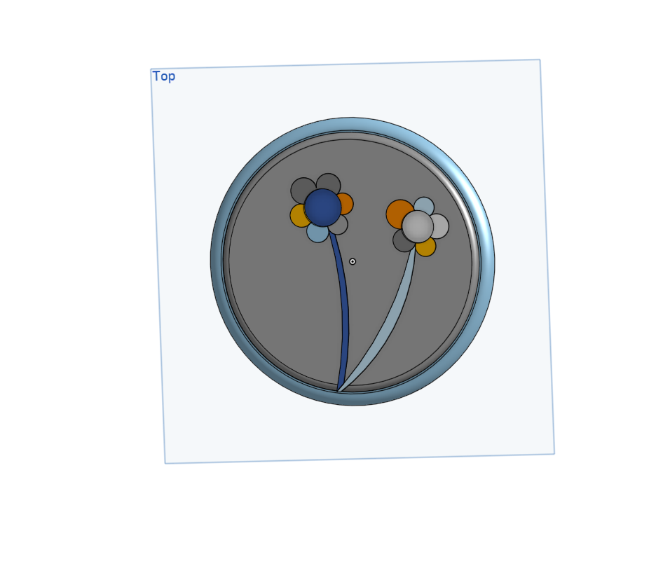 Coaster with Flowers