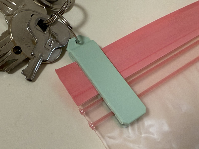 Ziplock Sealer Keychain