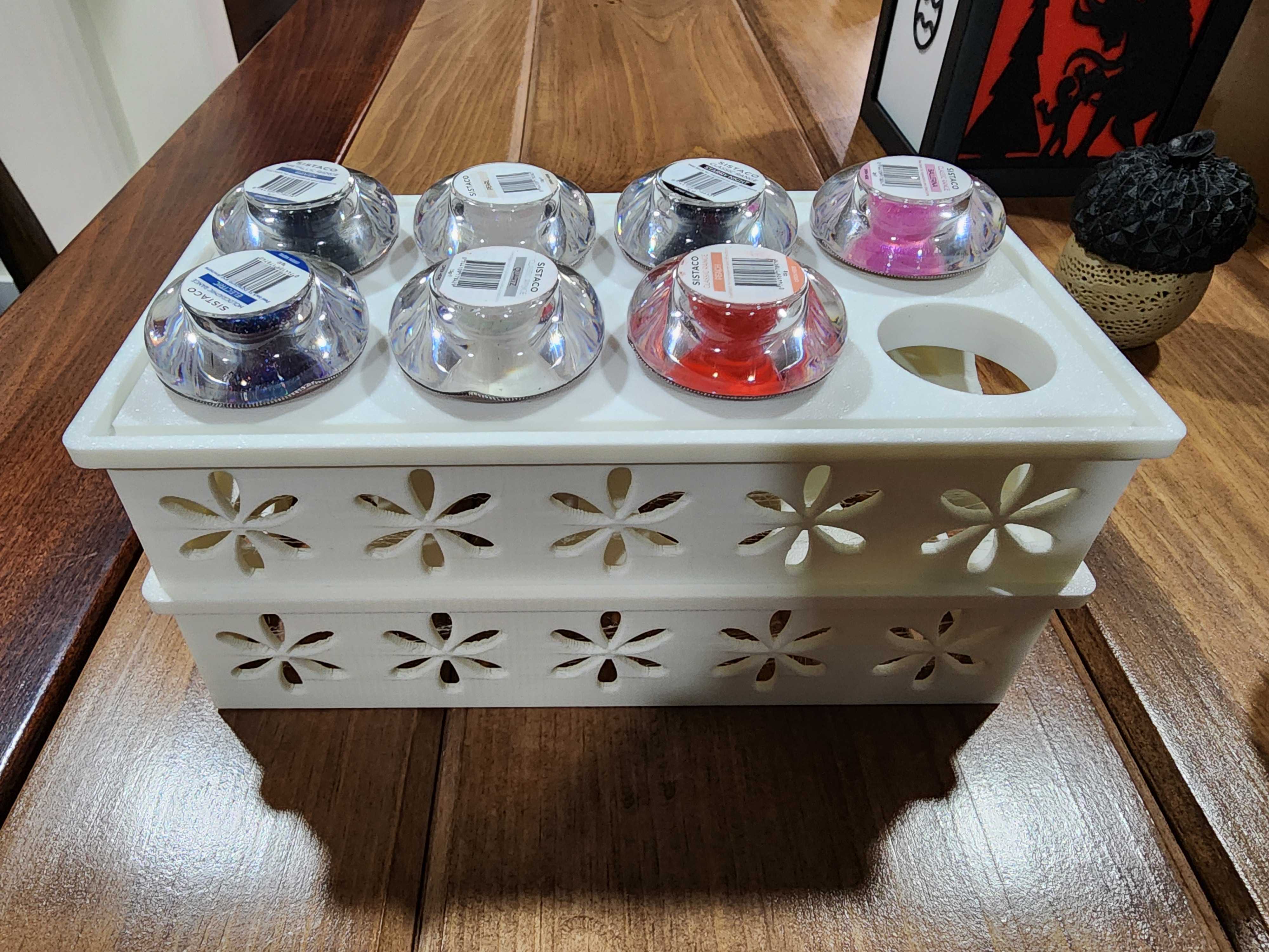 Stackable Sistaco Mineral Nail Powder Organizer