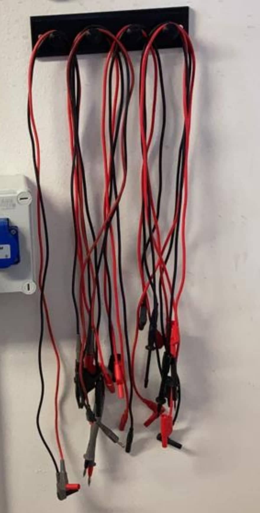 Multimeter cable holder