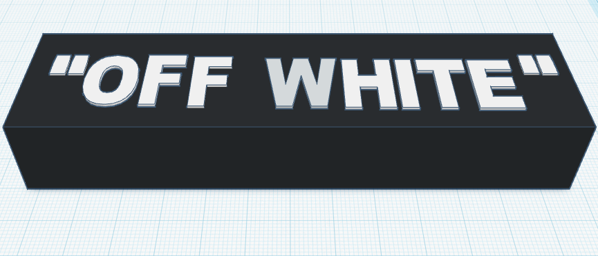 Off White  text