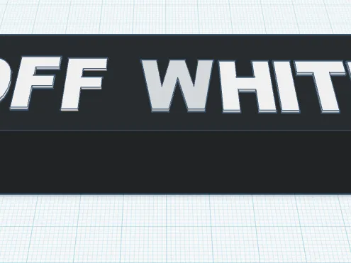 Off White  text