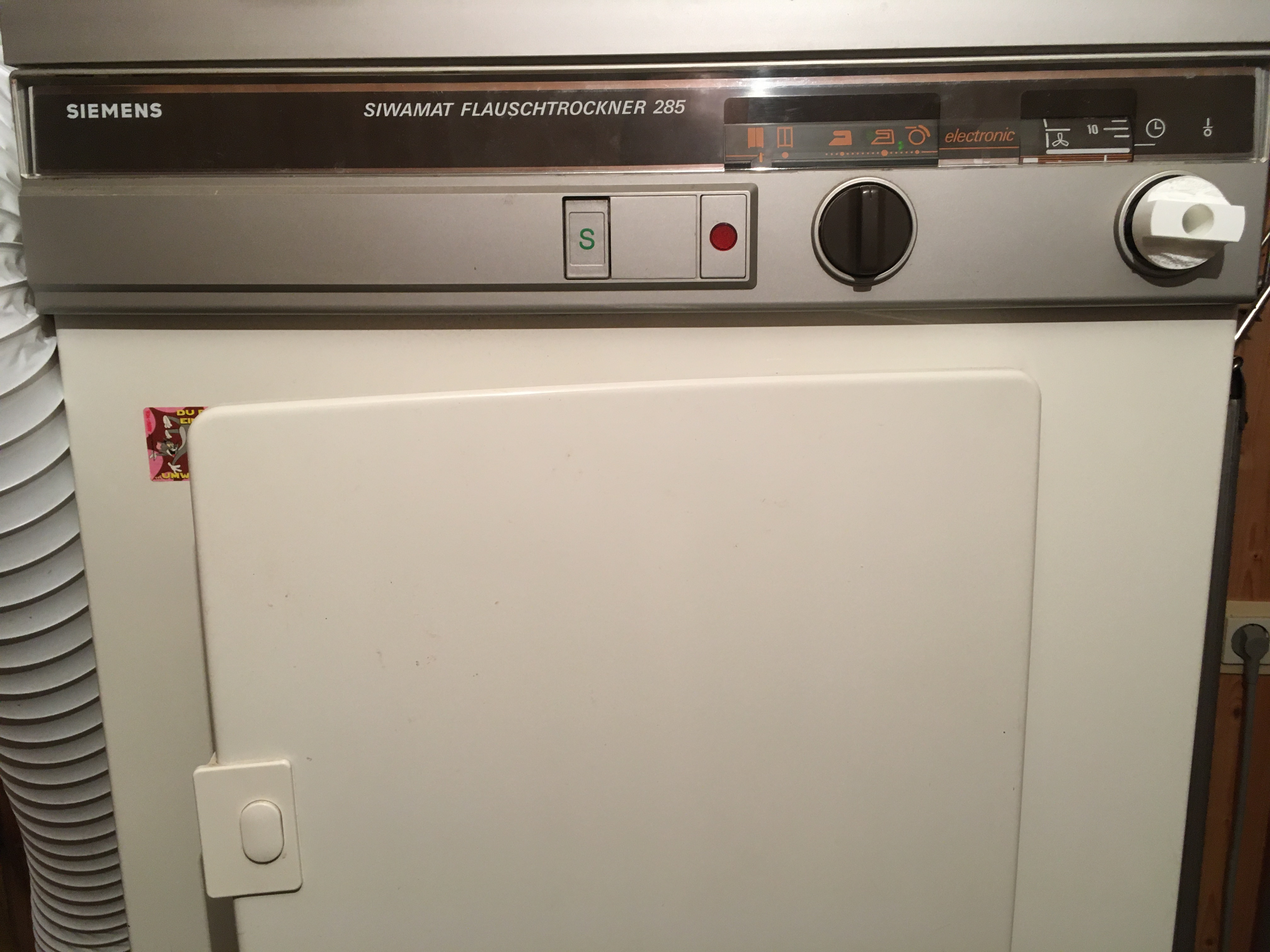 Siemens SIWAMAT FLAUSCHTROCKNER 285 knob