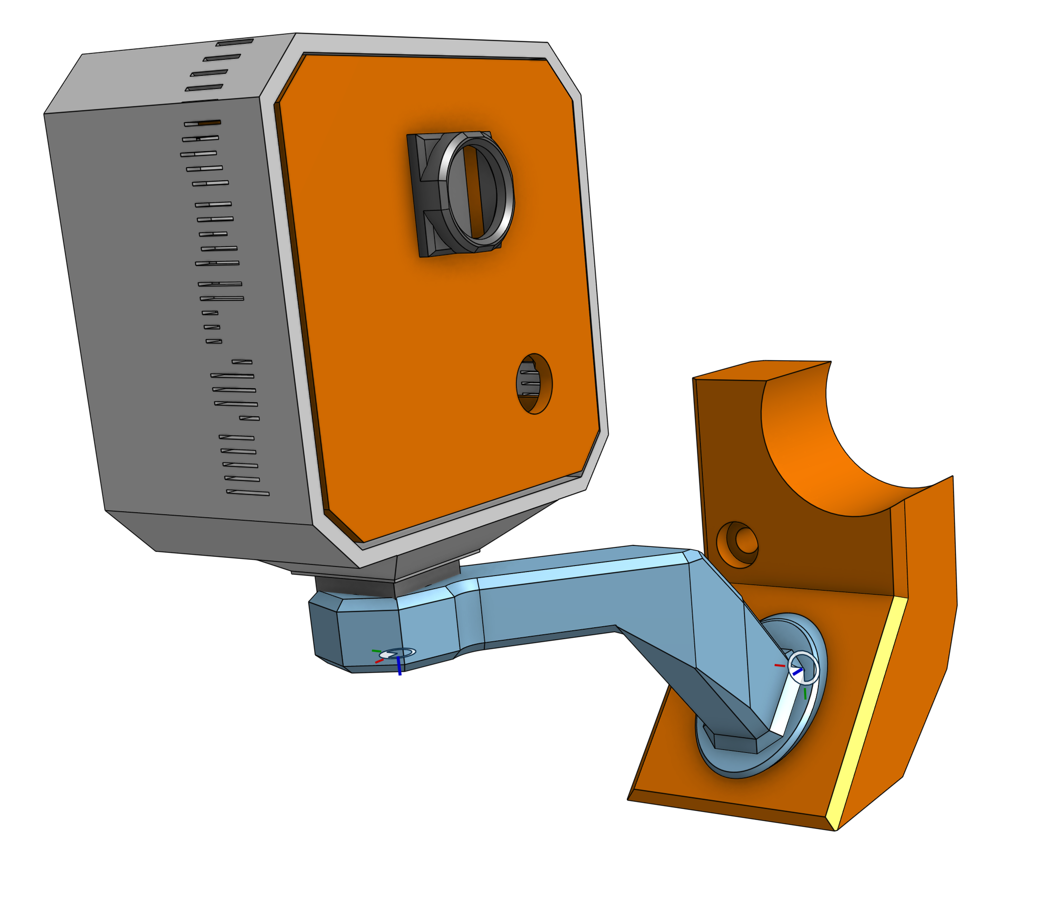 ESP32-CAM z-axis mount for MK4S/prusa enclosure 3D model thumbnail