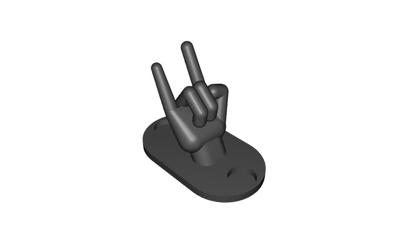 Heavy Metal hand hook - sign of metal by AlexMu
