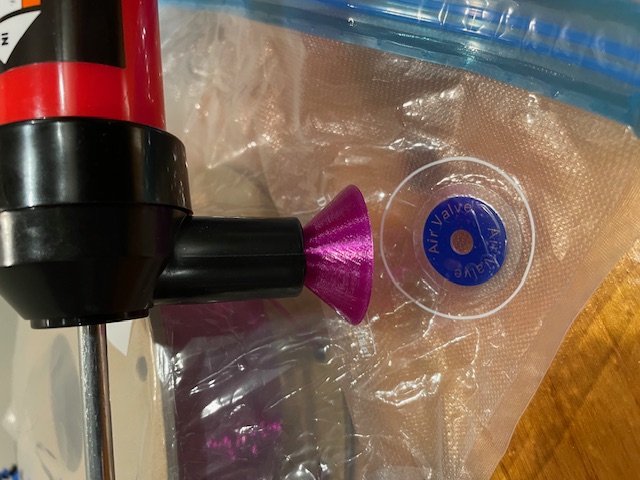 Harbor Freight Transfer Pump to Vac Bag Adapter