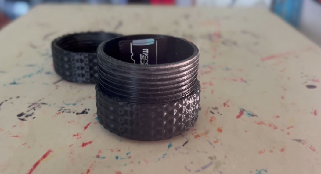 Knurled SD Card Case