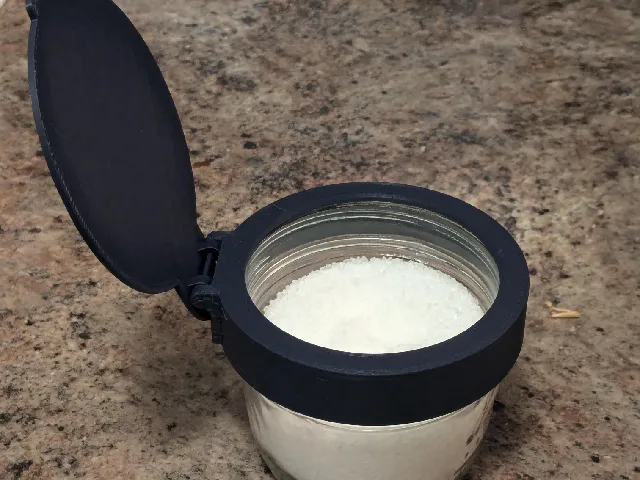Wide Mouth Mason Jar Flip Lid - No Slot