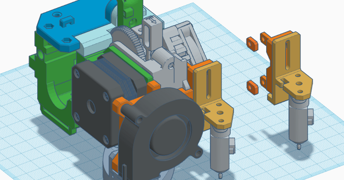 Titan Aero mount for hevort by Chip Download free STL model