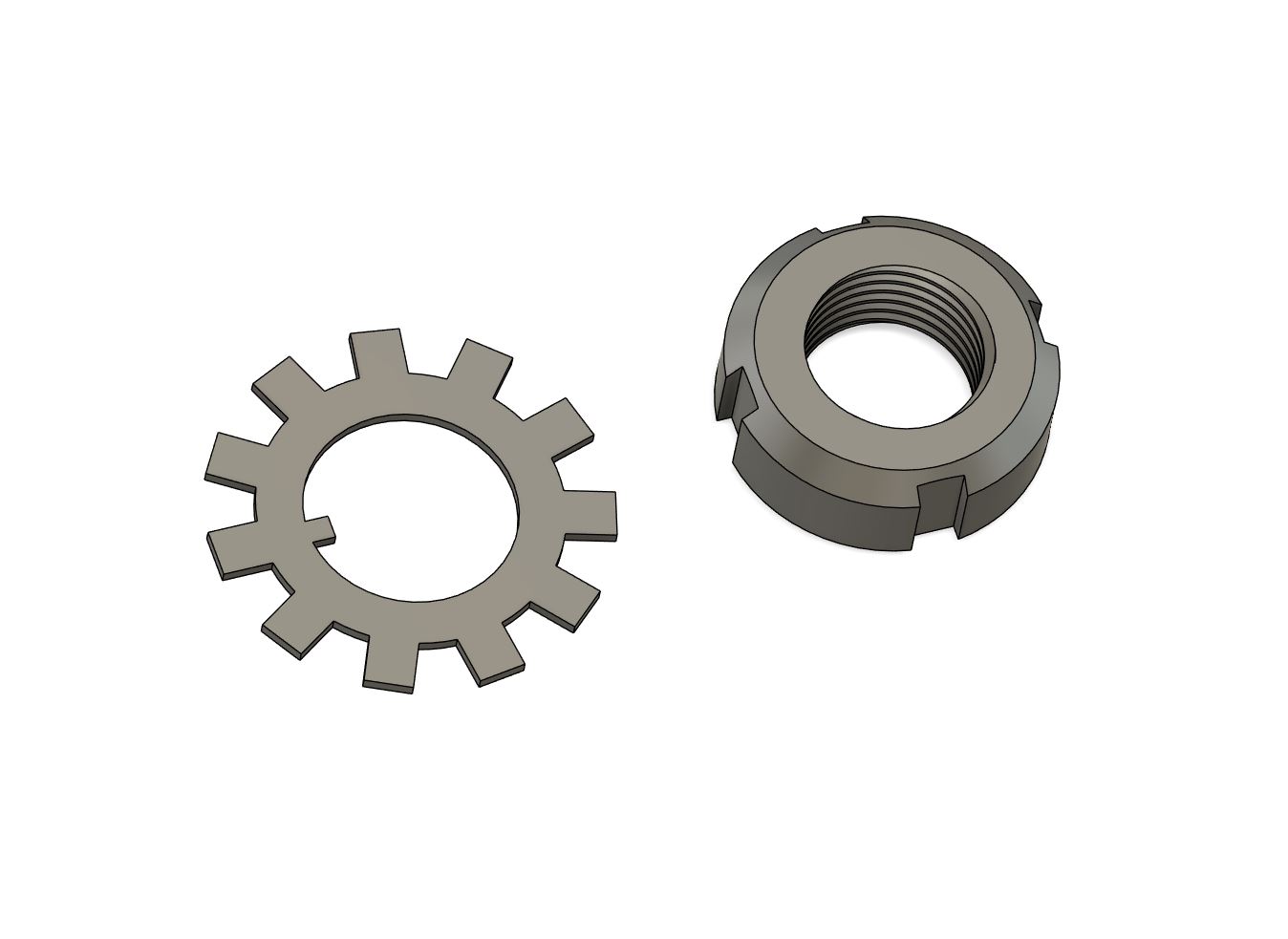 Skylon moped 1956 clutch lock nut and ring