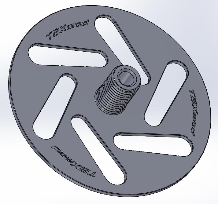 Miniatura 2 do modelo 3D Adjustable FDM Mini Spool Adapter