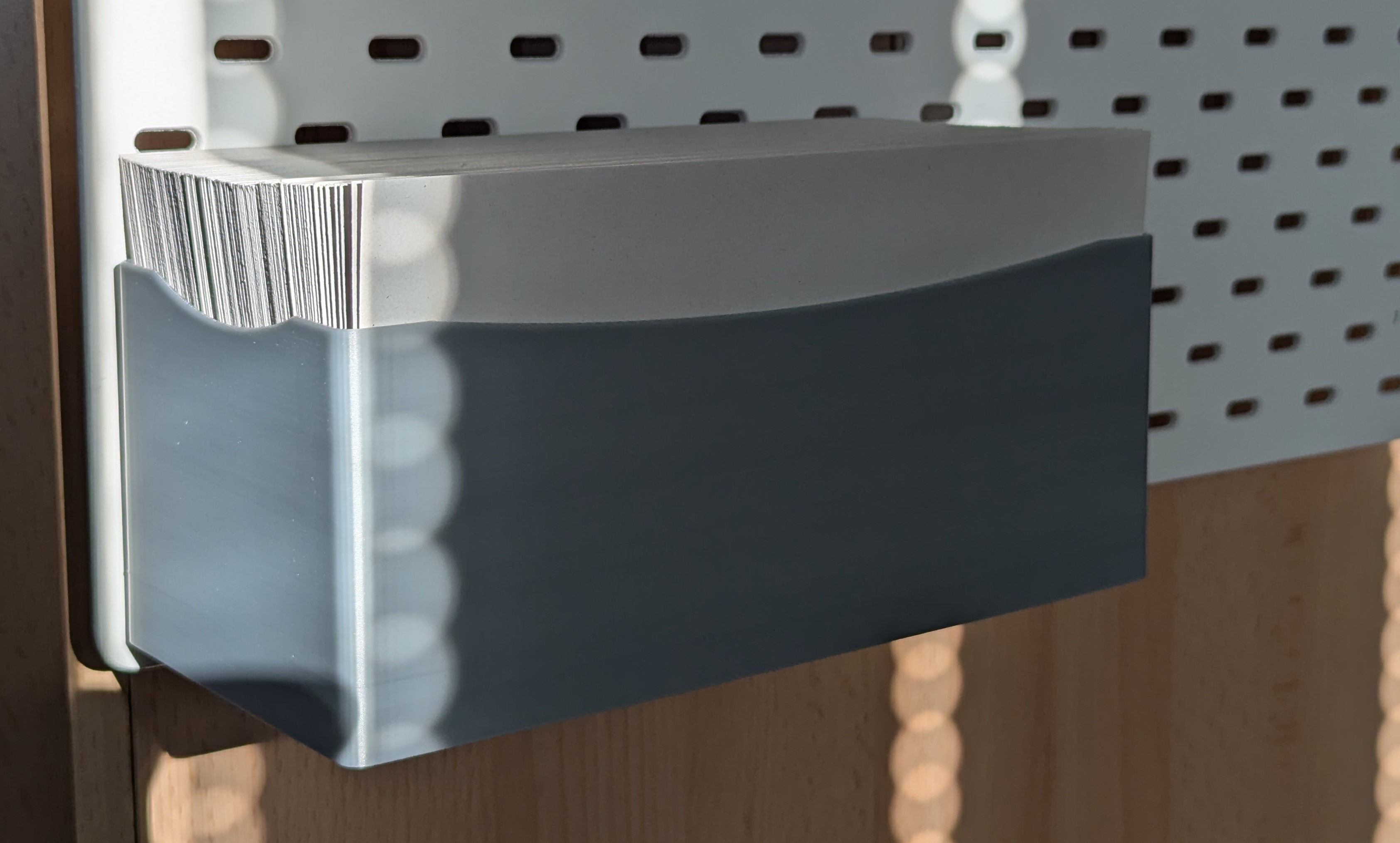 Letterbox for Ikea skadis (but tilted)