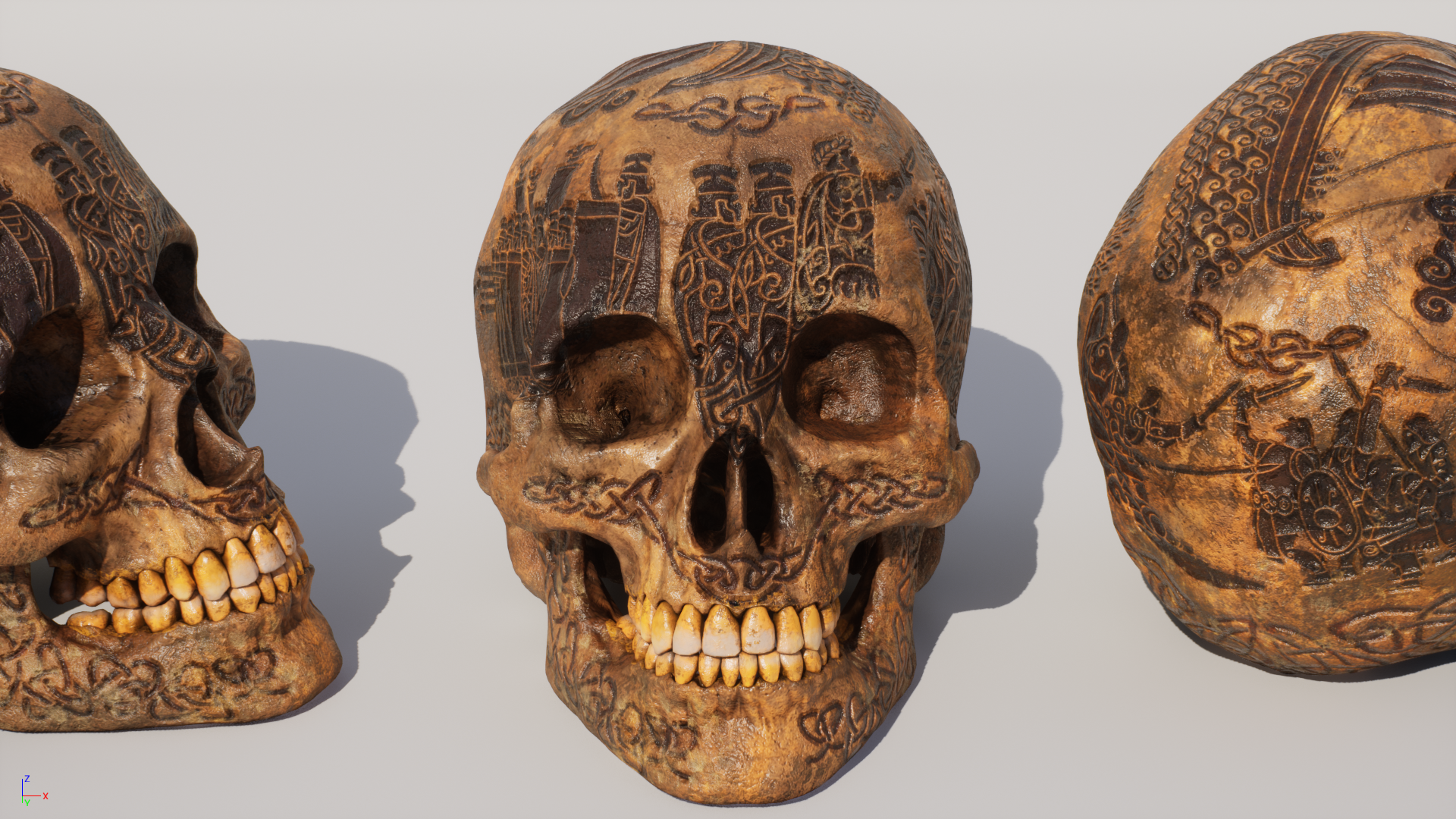 Miniatura 7 do modelo 3D Celtic Skull