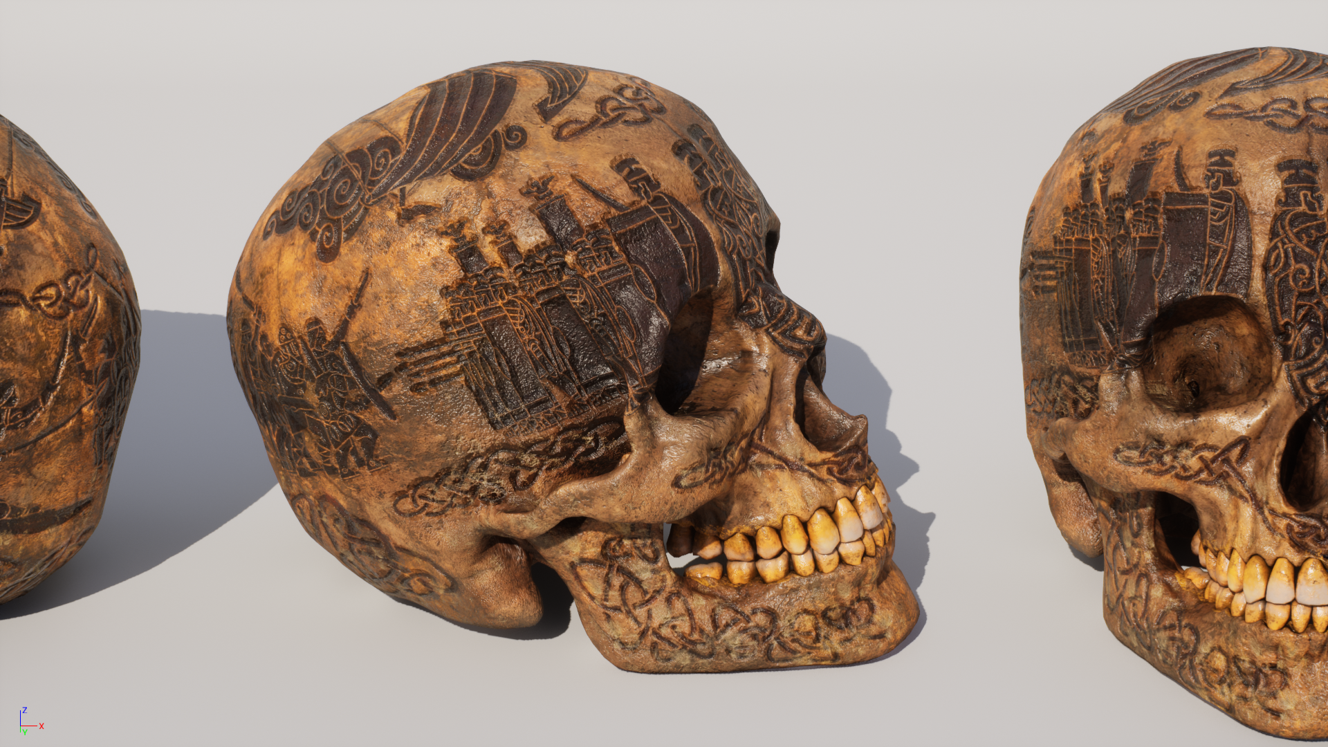 Miniatura 6 do modelo 3D Celtic Skull