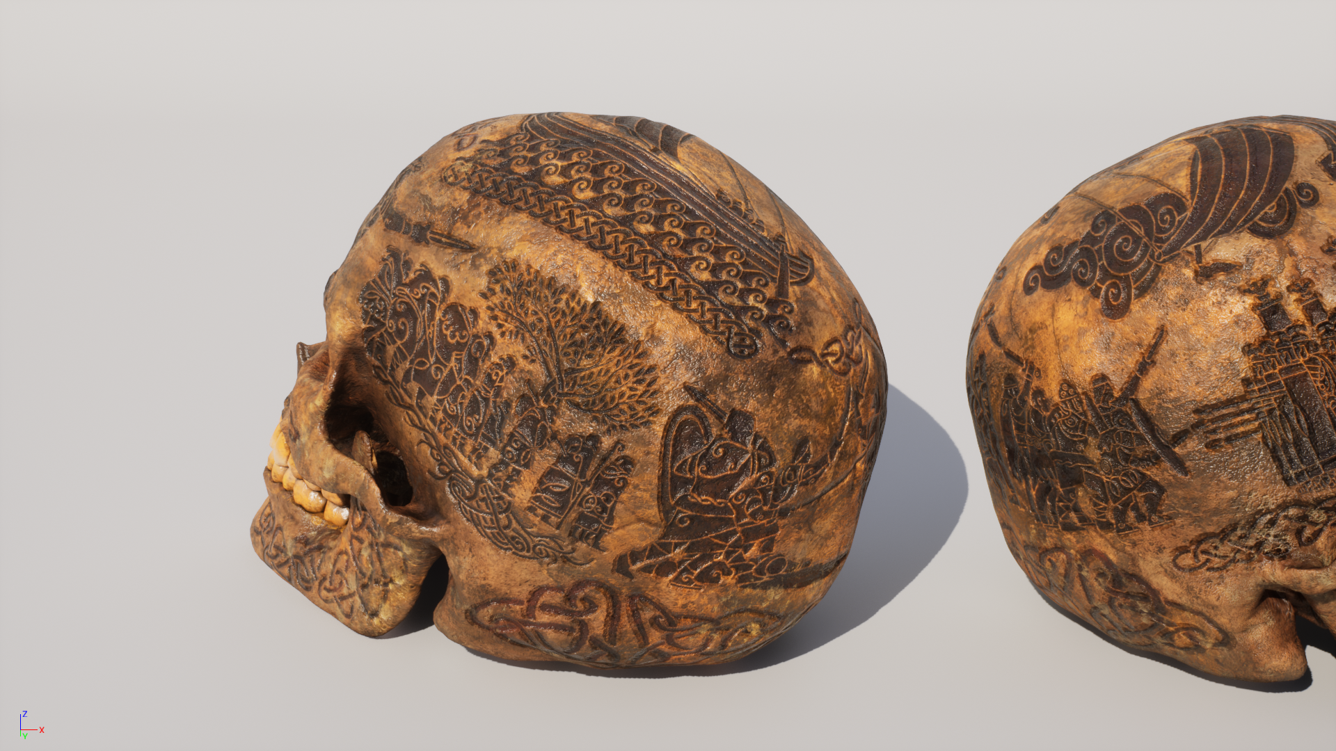 Miniatura 10 do modelo 3D Celtic Skull