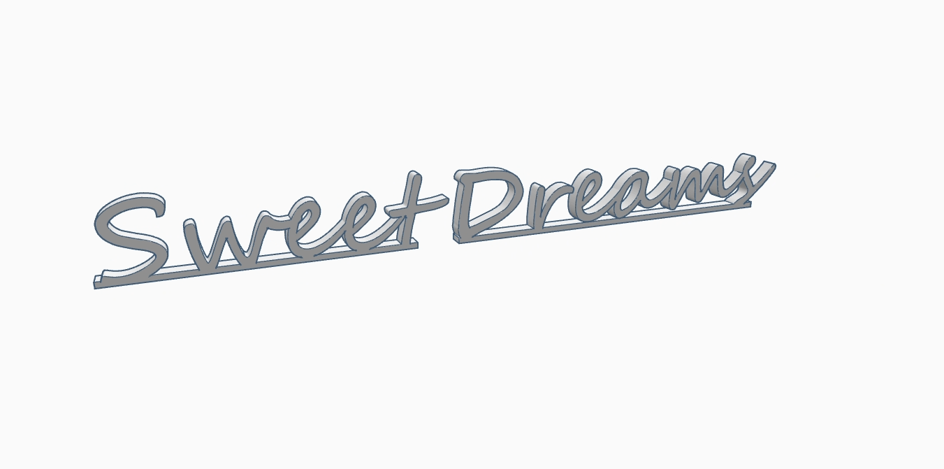 Decorative inscription "Sweet Dreams"