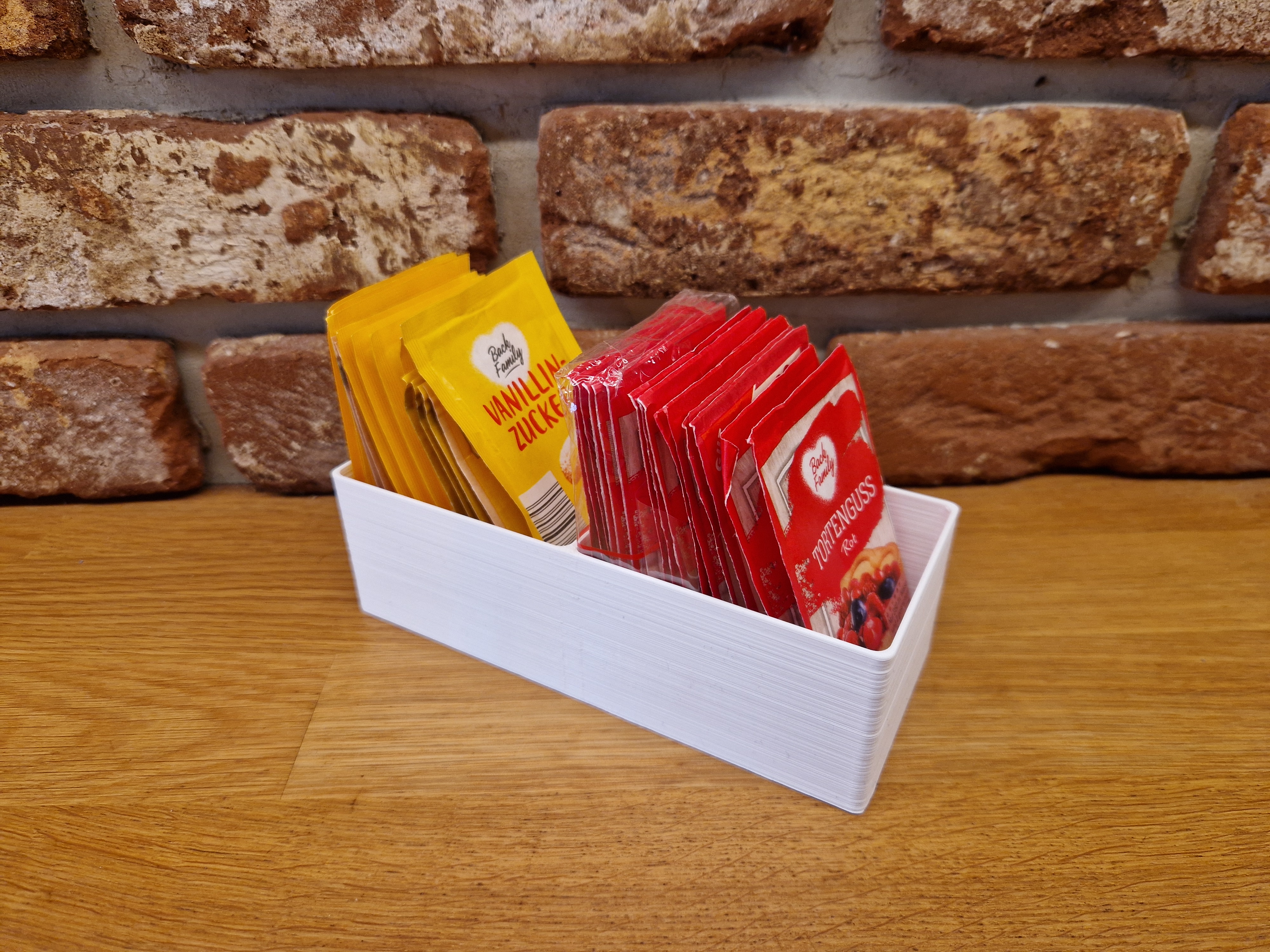 Kitchen box / organizer for baking stuff - 2 pockets