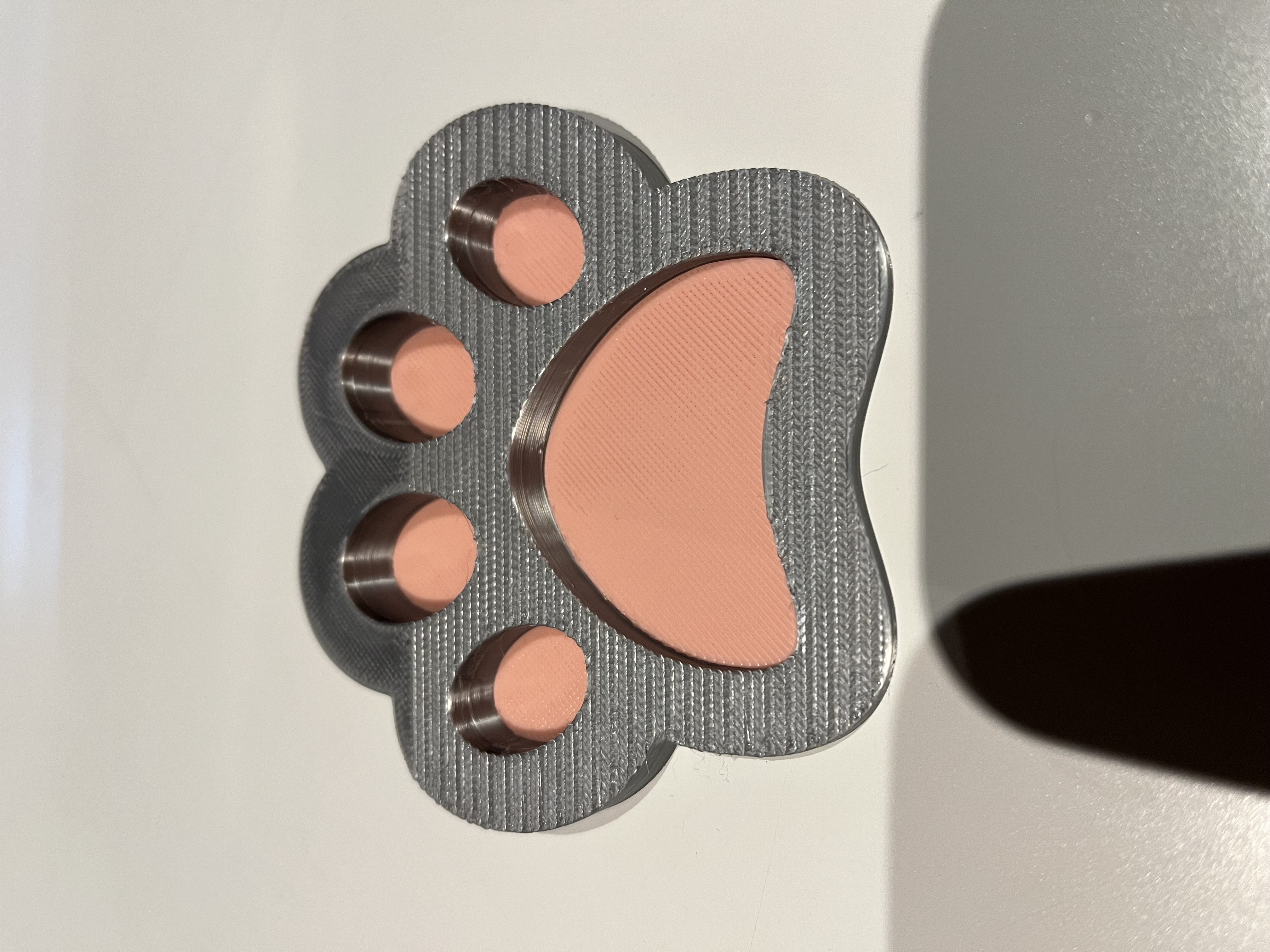 cat paw - separated print