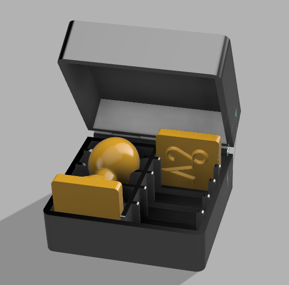 Miniatura 2 do modelo 3D Customizable Stamp Set in Box
