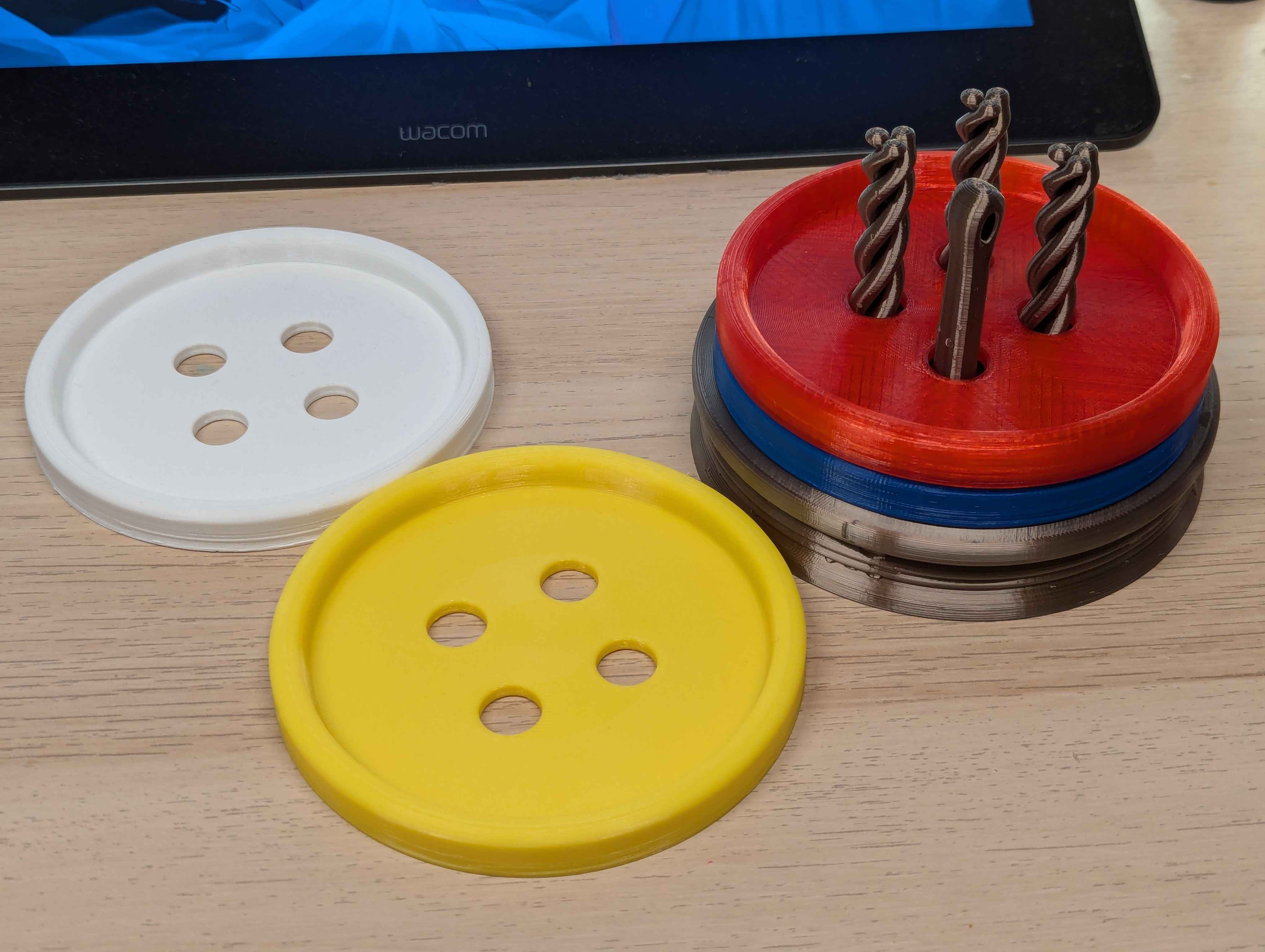Button Coaster Set