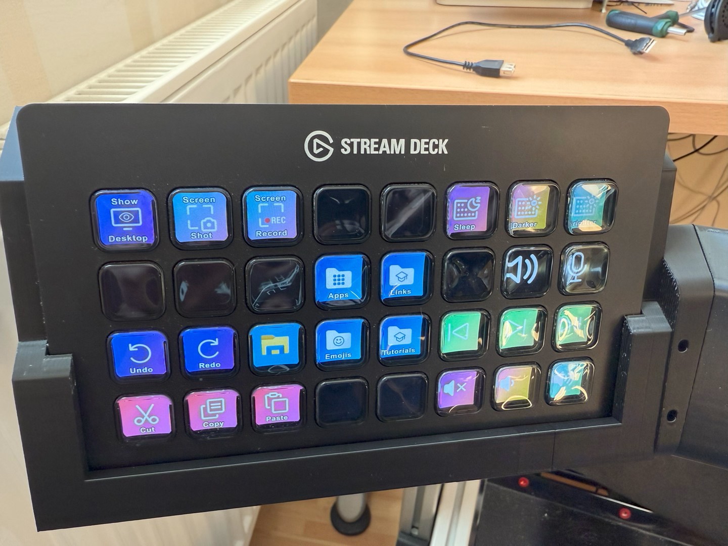 Fanatec Streamdeck XL mount (Remix)