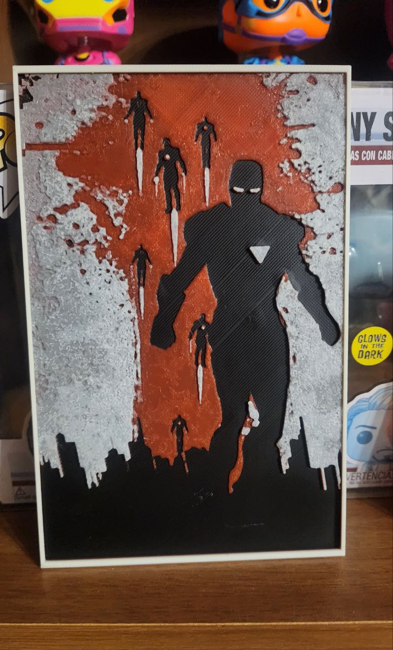 Iron Man Poster Vintage - HueForge