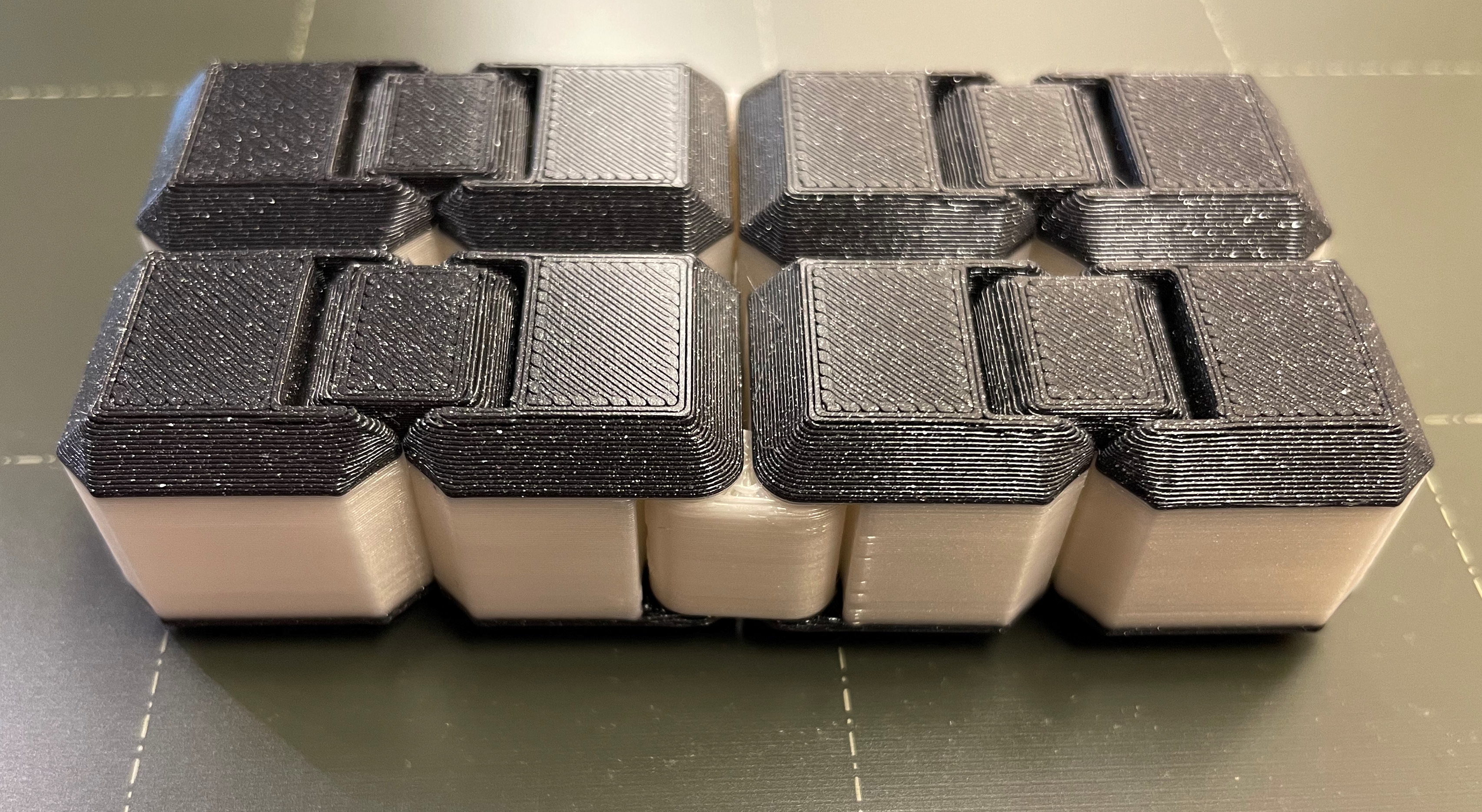 Fidget Infinity Cube v2, "OREO" edition.
