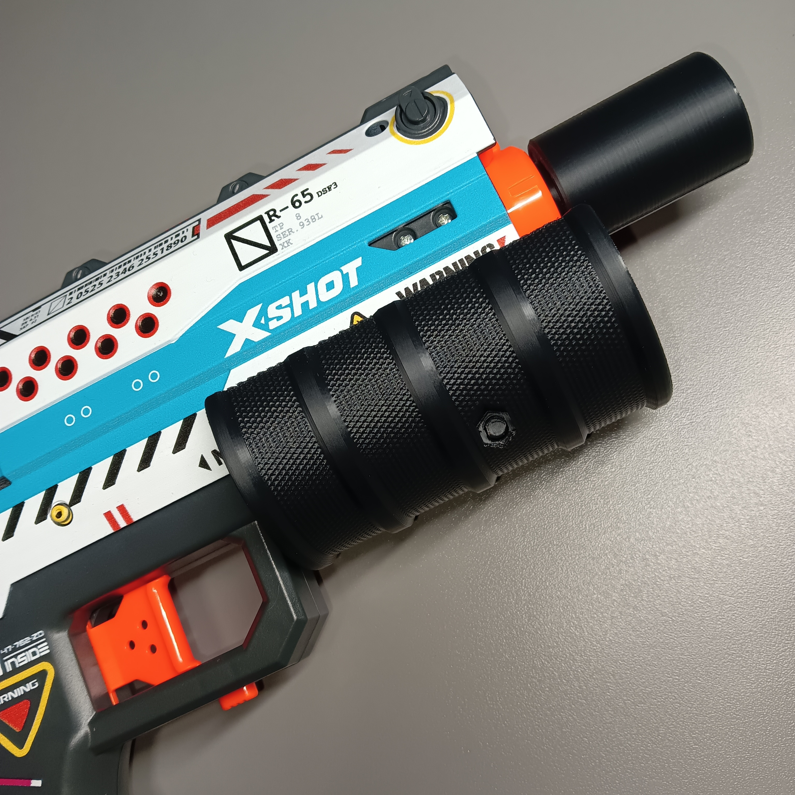 Front Grip _ X-Shot Fury-X _ Boom Grip 3D model thumbnail