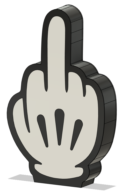 Middle Finger Comic Style Lightbox