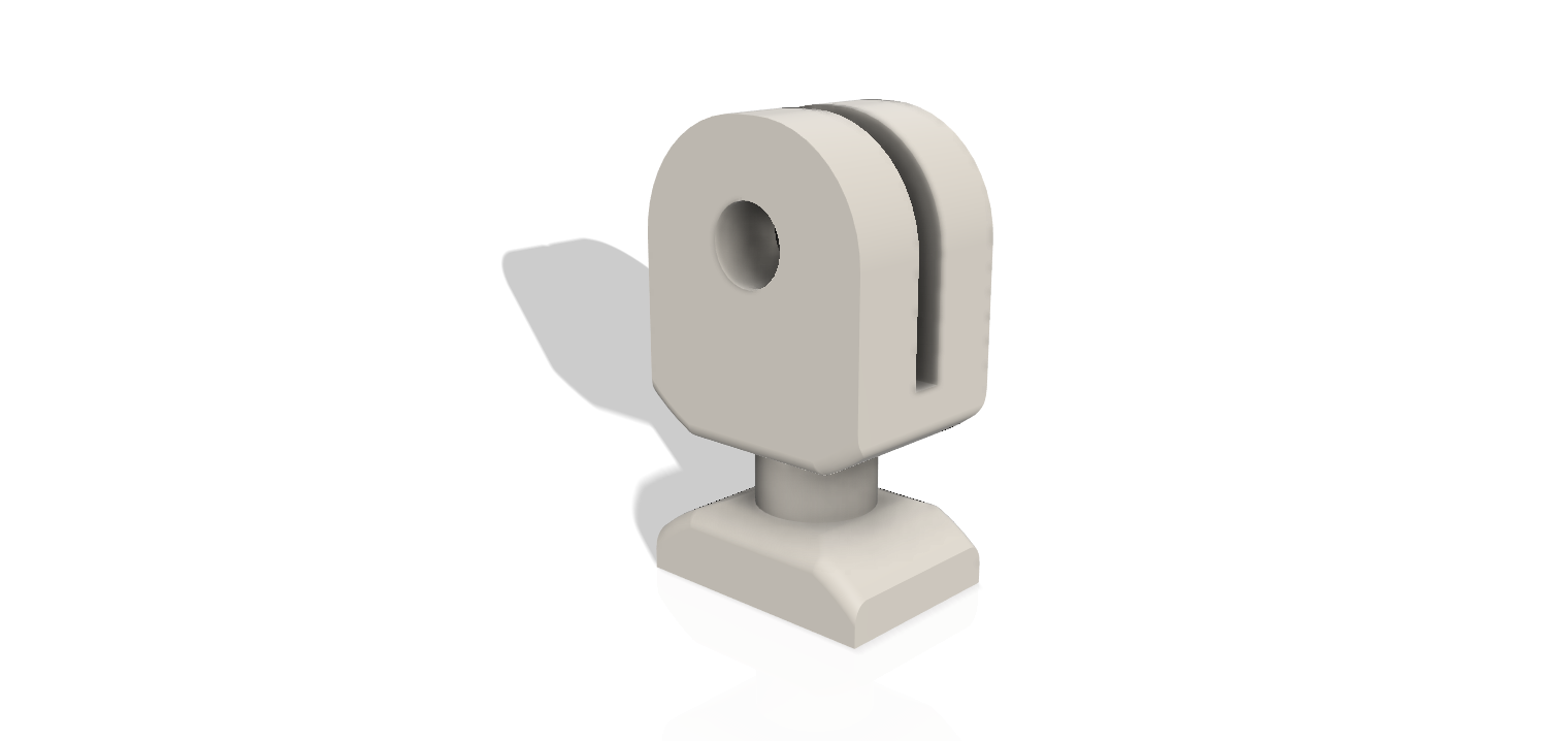 Slider for attaching the caravan partition - roll-up door