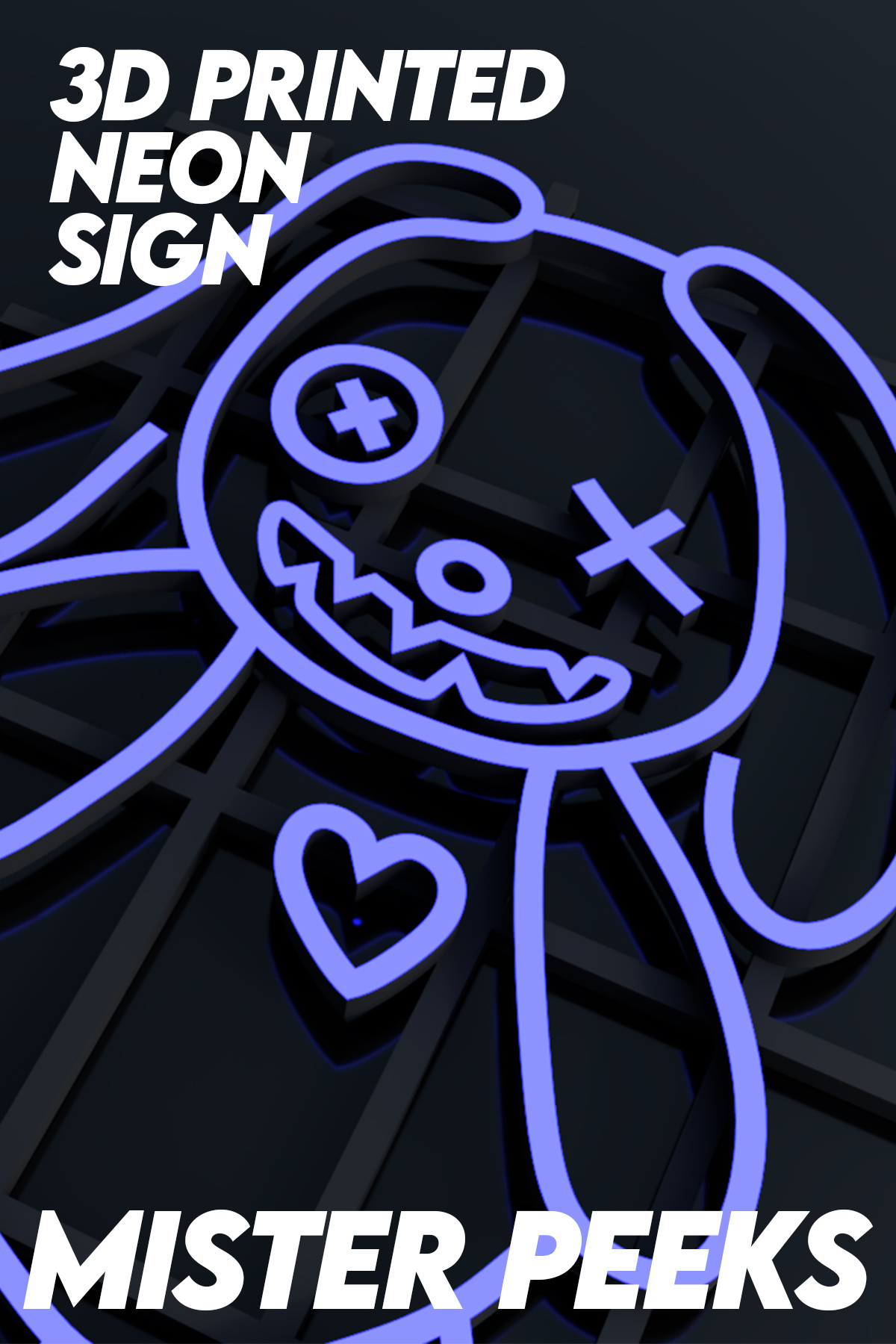 Mister Peeks Neon Sign, COD Zombies Inspired