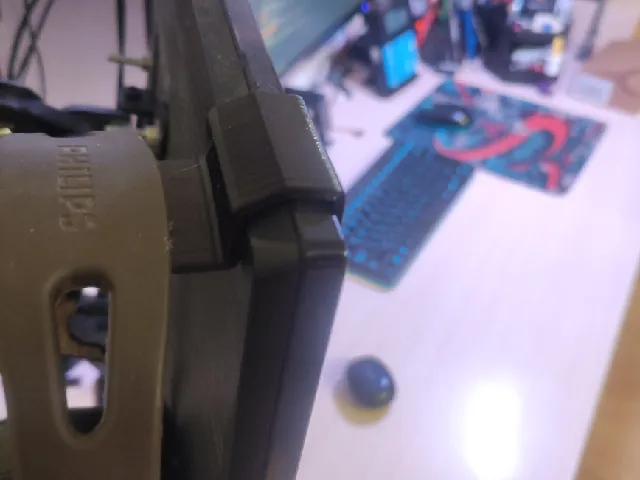 Headphone holder for mounting on Samsung S24D300 or SA300 monitors, etc.