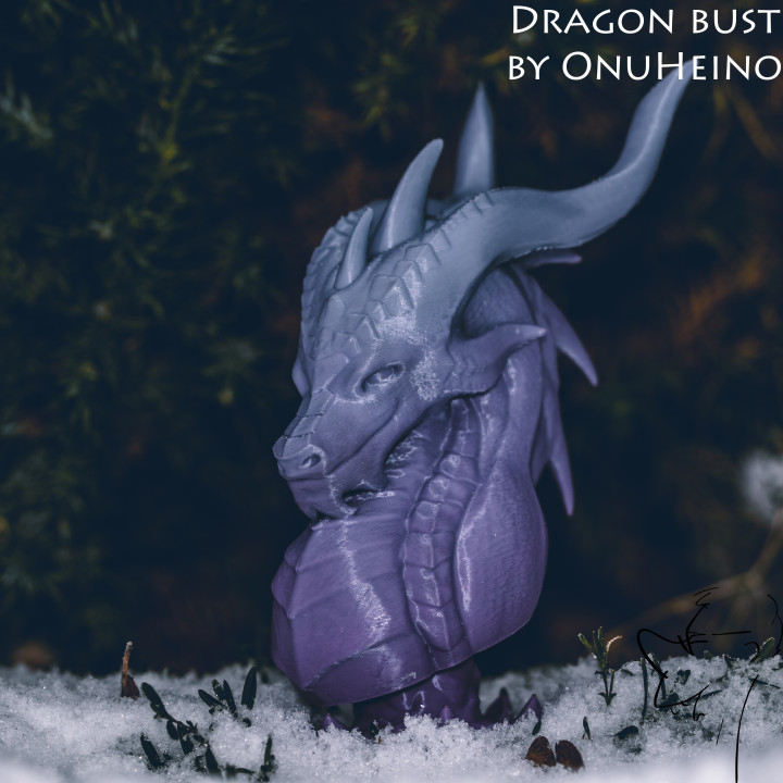 Dragon Bust By Onu Heino Download Free STL Model Printables