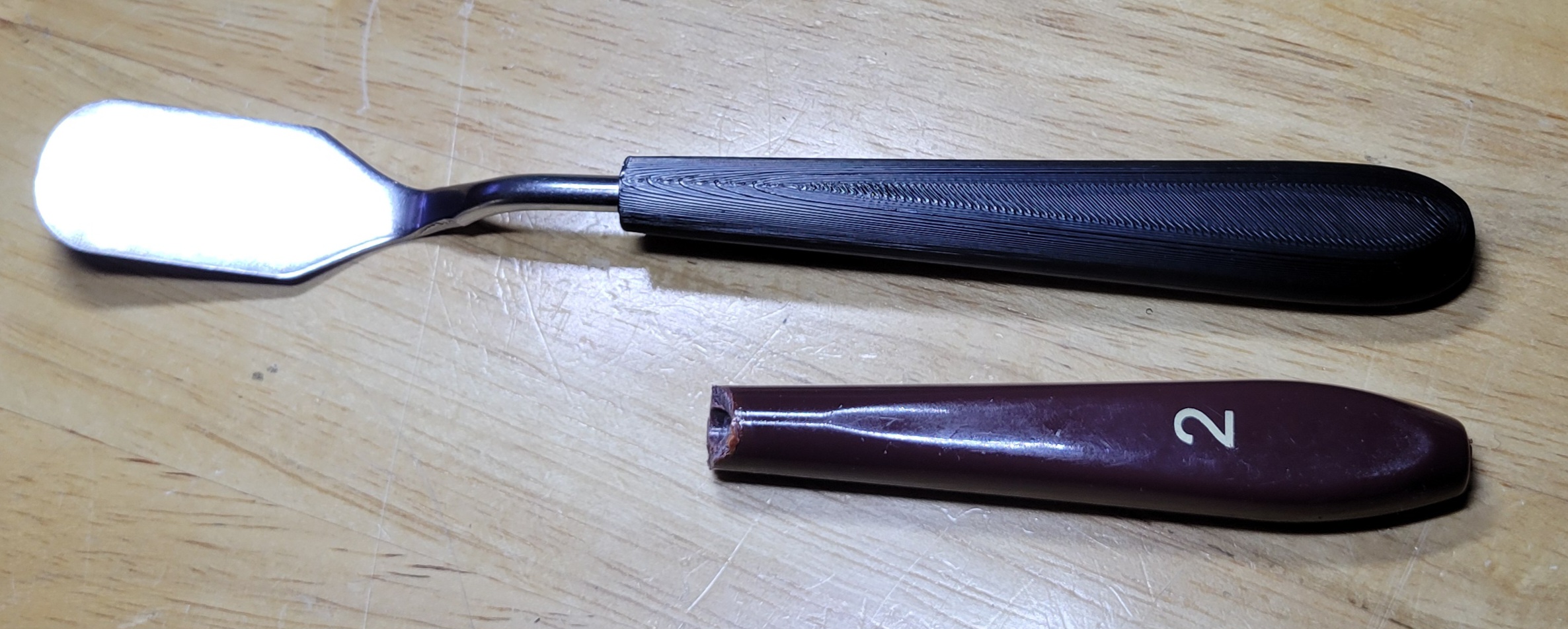 Handle for 5mm shank #2 Stainless Pallet Knife