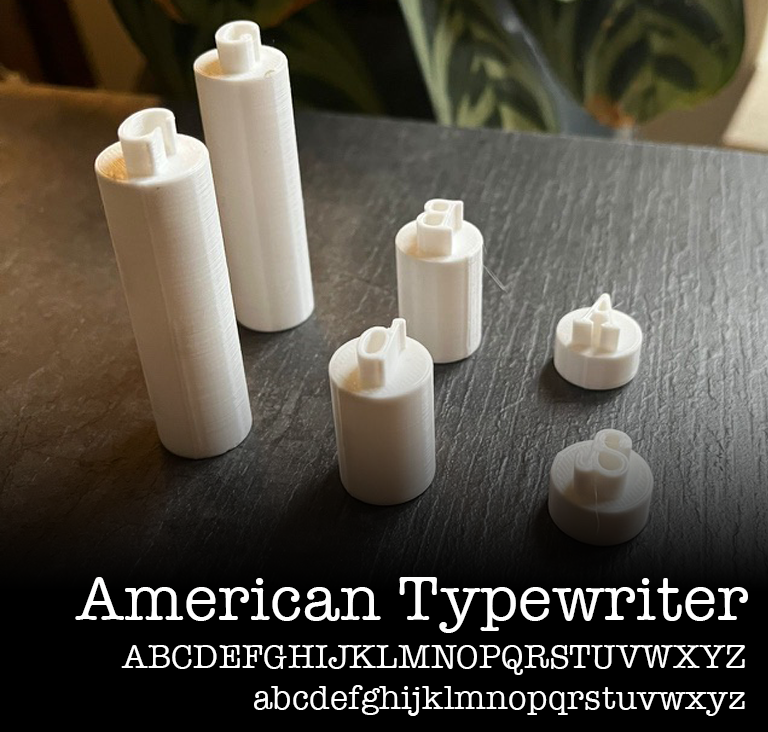 Clay Letter Stamping Kit - American Typewriter