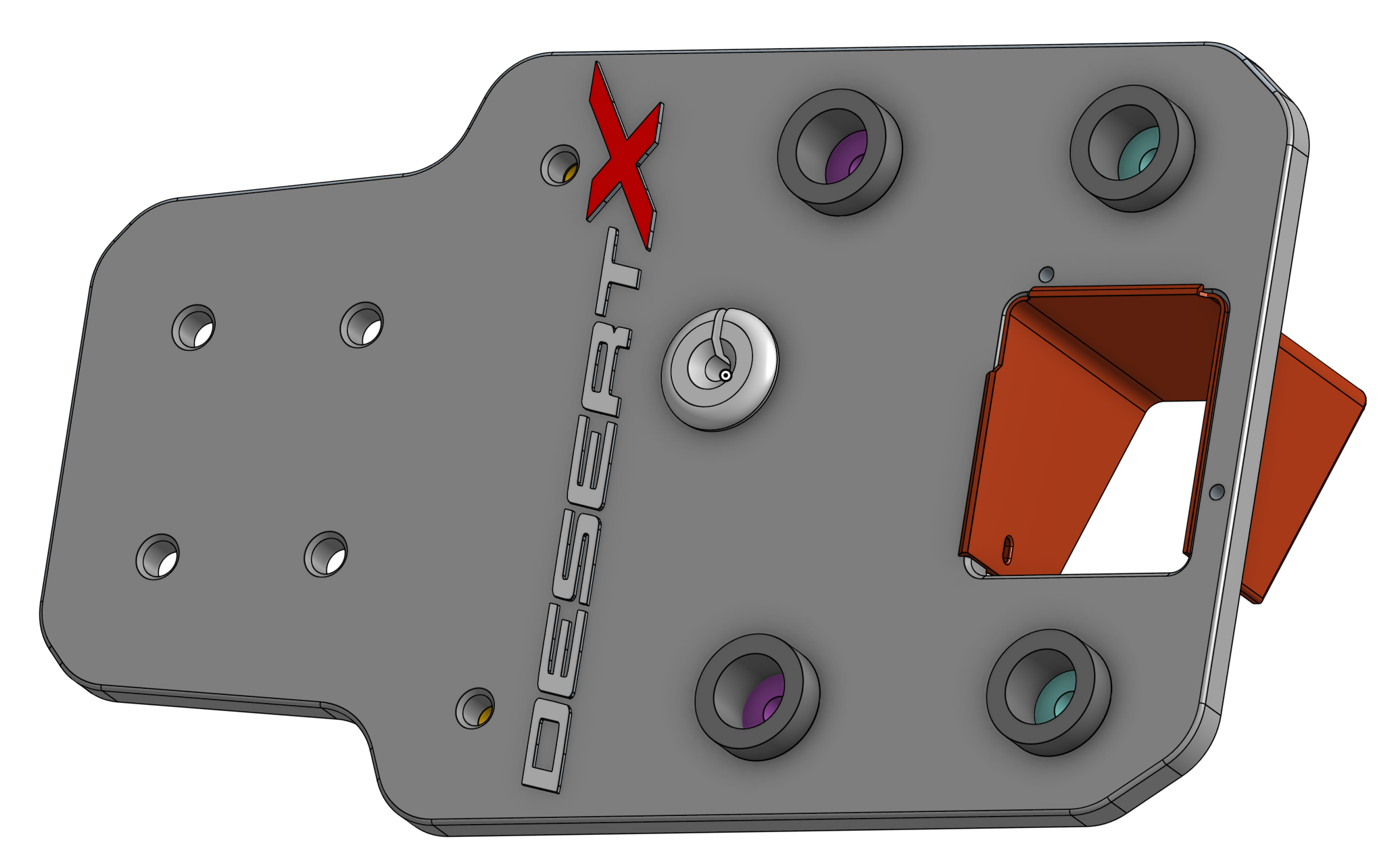 Ducati Desert X Navigation System Side-by-Side Mount Plate