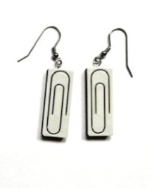 Paperclip earrings