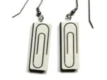Paperclip earrings