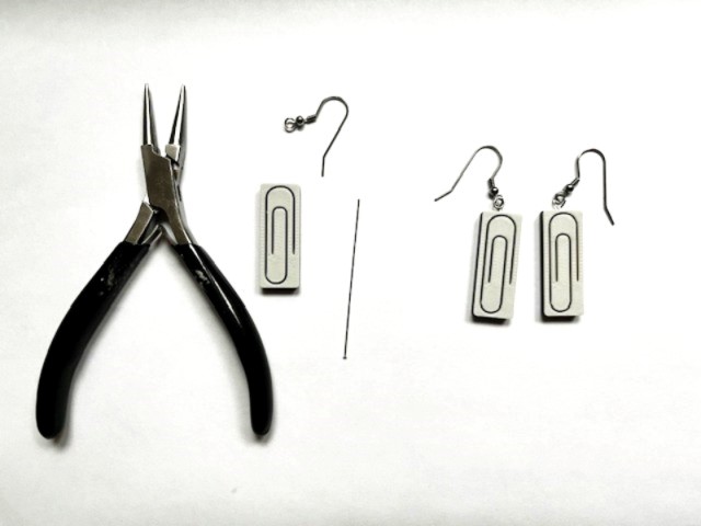Paperclip earrings — miniatura 3