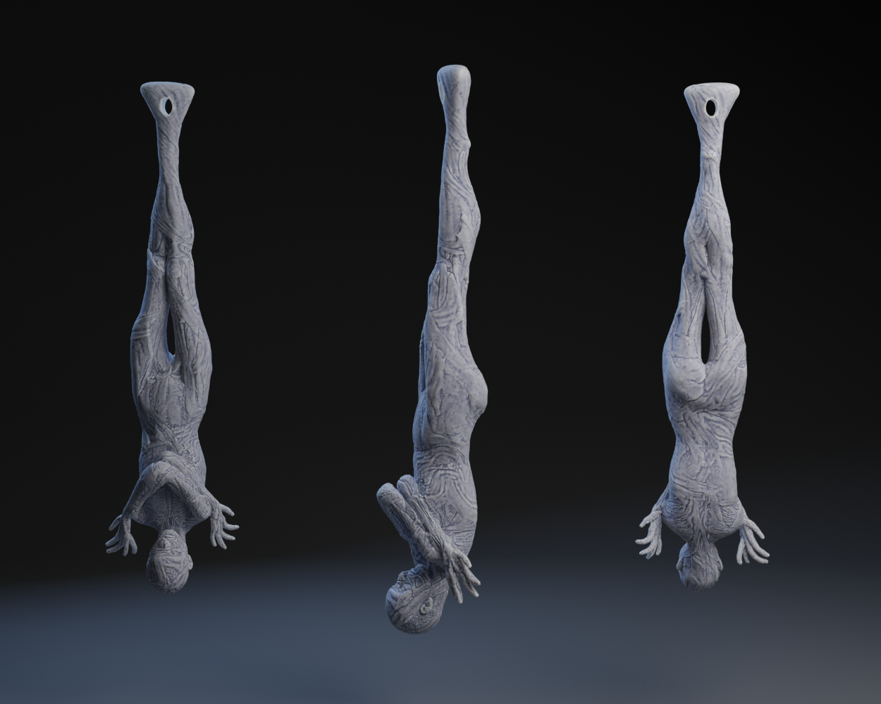 Creepy Hanging Mummy / Earrings