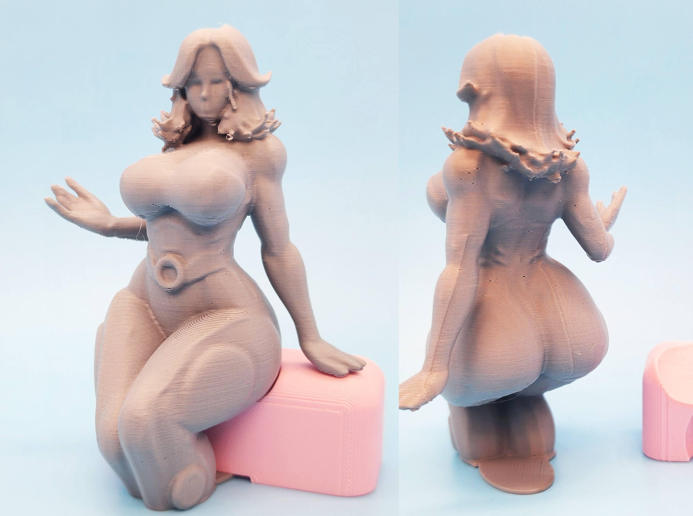 Invisible Woman Fan Art Statue w/Seat