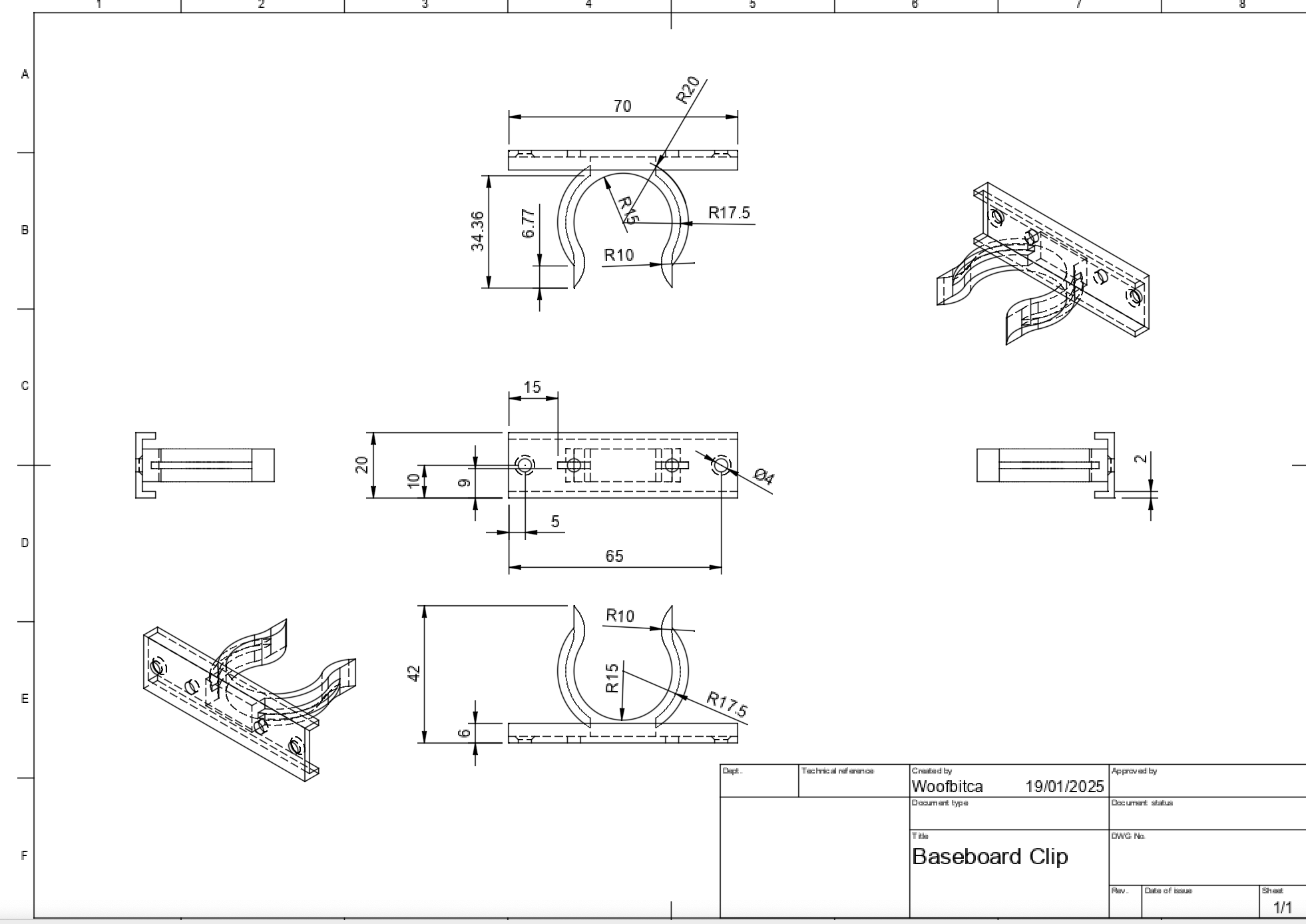 Kitchen Baseboard Clip — miniatura 2