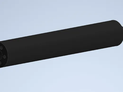 Silencer (Test without thread, airsoft, non-functional)