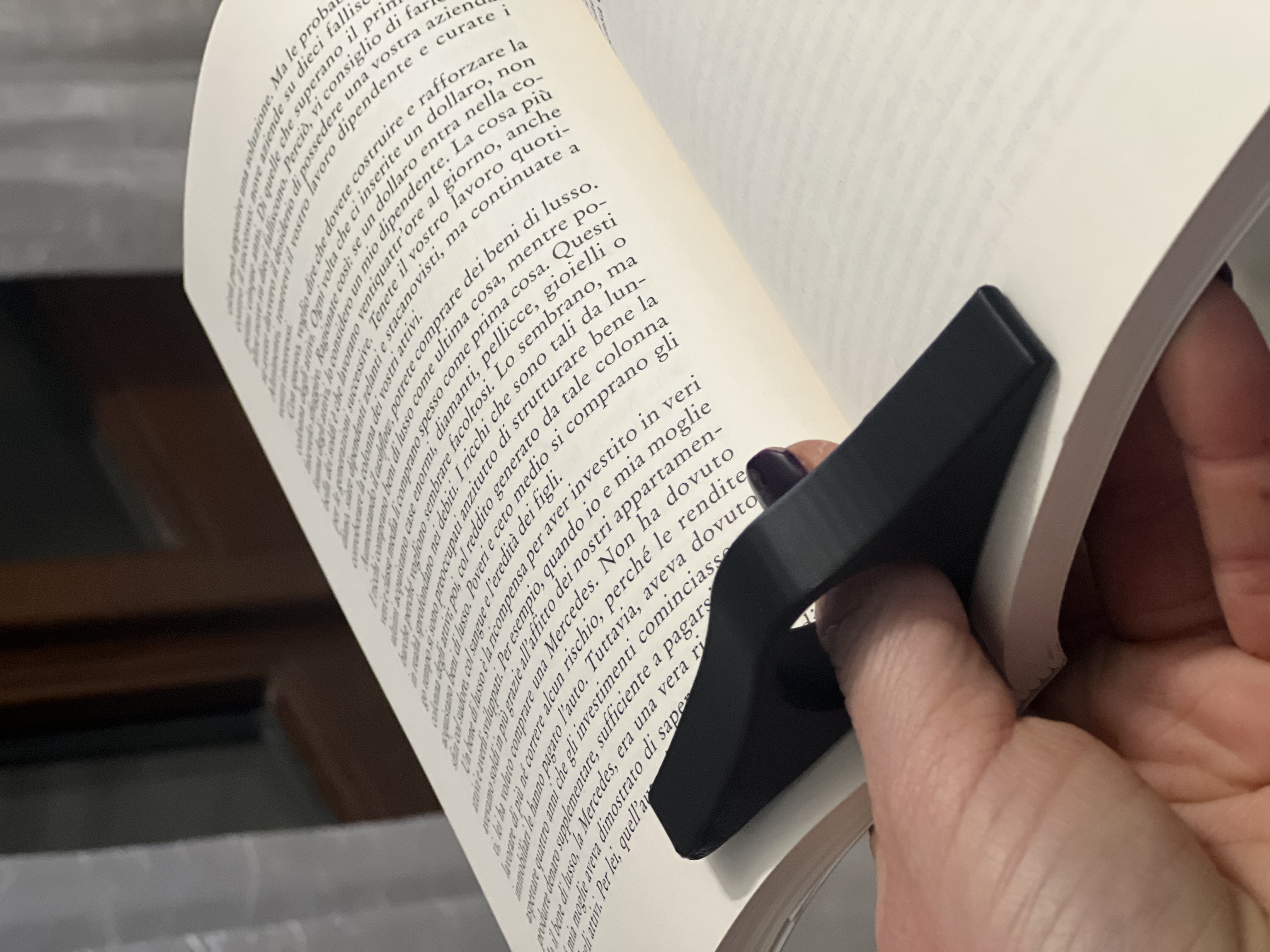 Ergonomic Book Holder for Comfortable Reading 3D model thumbnail